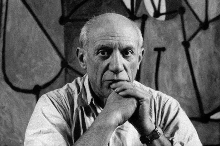 Pablo Picasso thinking